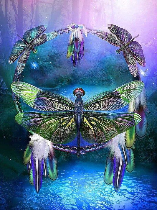 Dragonfly Dream Catcher 5D DIY Diamond Painting