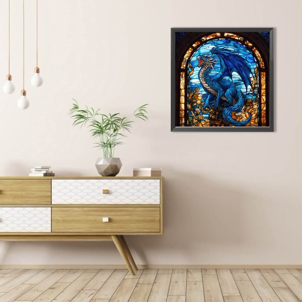 Dragon In Murals 5D DIY Diamond Painting Kit