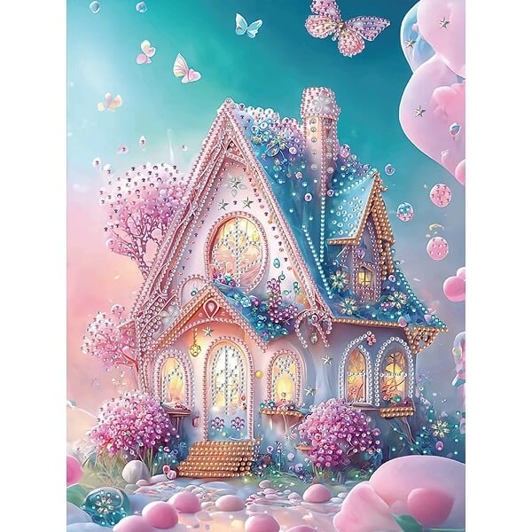 Dream House Crystal Rhinestone Diamond Painting Kit A
