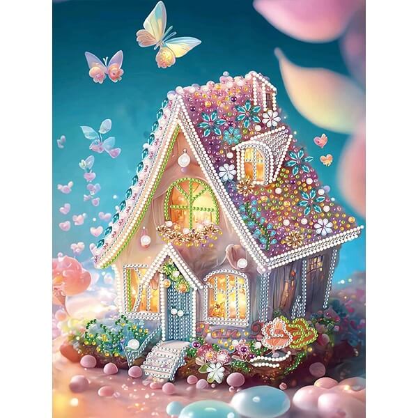 Dream House Crystal Rhinestone Diamond Painting Kit D