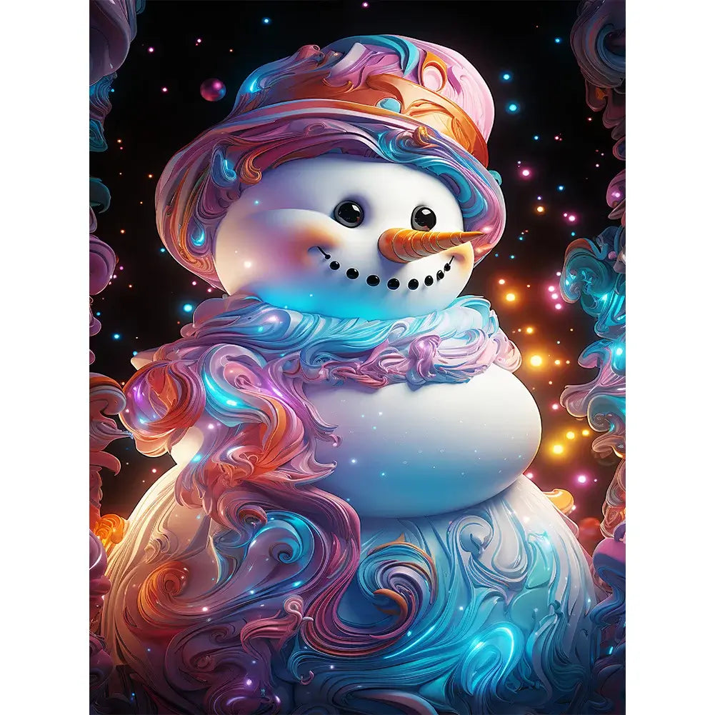 Diamond Painting Kit - Full Round / Square - Dream Snowman