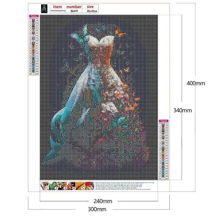 dream wedding dress 5d diamond painting kit