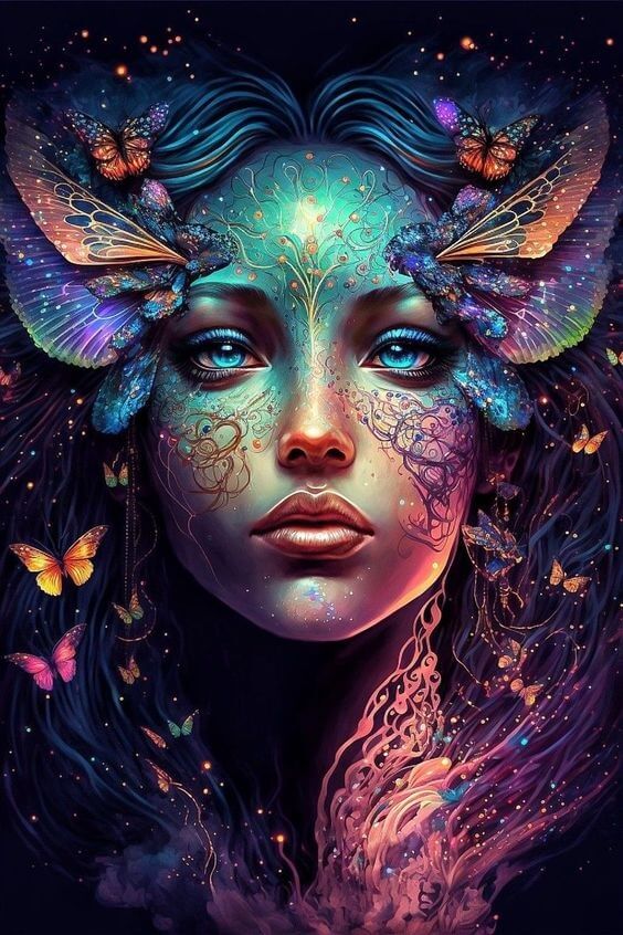 Diamond Painting - Full Round / Square - Dreamlike Butterfly Fairy