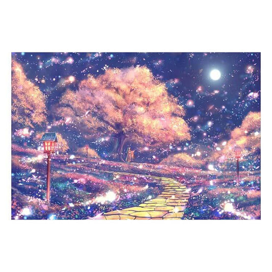 dreamlike cherry tree 5d diamond painting art