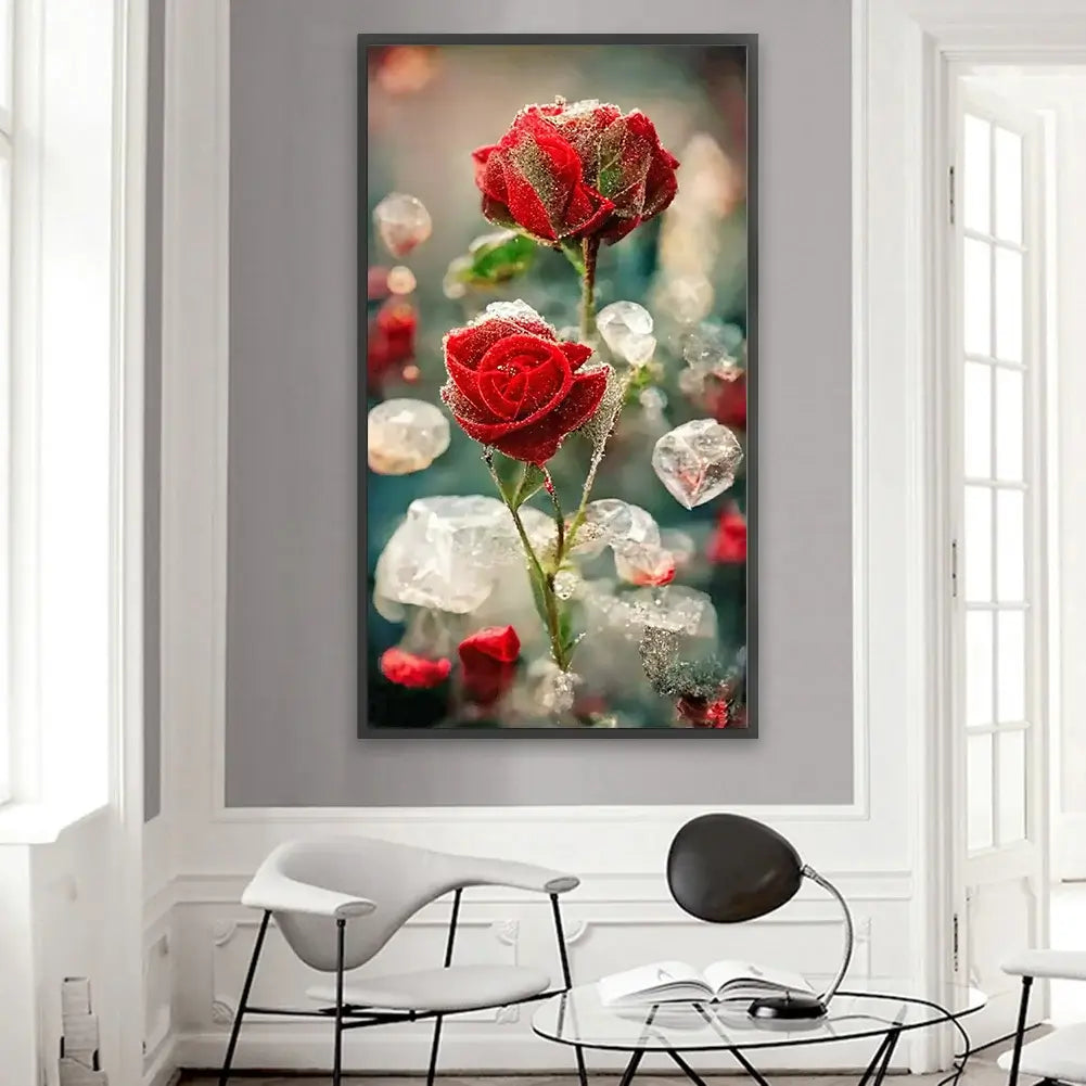 Ice Rose Big Size Diamond Painting