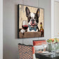 5D DIY Diamond painting Dog & Wine