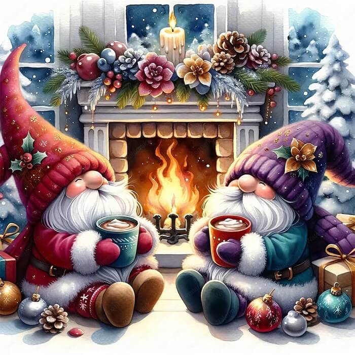5D DIY Diamond Painting Kit - Full Round / Square - Christmas Dwarf