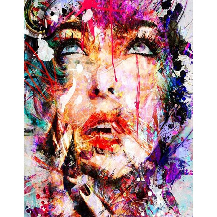 Complicated Woman Face Oil Painting By Numbers