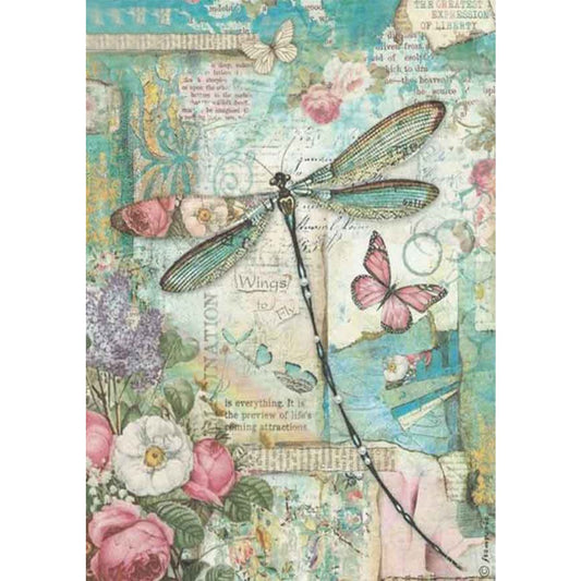 5D Diy Diamond Painting Kit Full Round Beads Dragonfly
