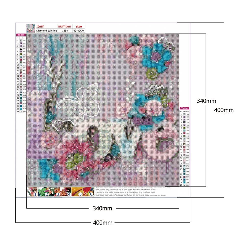 Diamond Painting - Full Round - Sweet Love B
