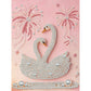 DIY Pearl Painting With Frame - Handmade Self-Adhesive Pearls - Swan (30*40cm)