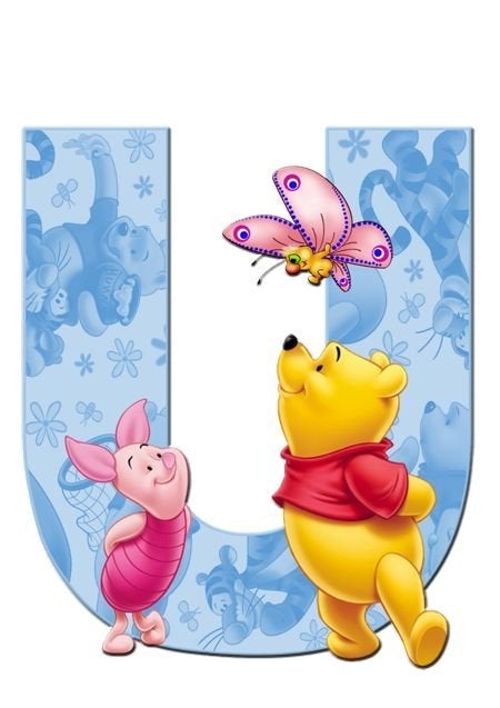 Diamond Paintings Art Full Square Drill Letter U Winnie The Pooh
