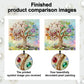 DIY Pearl Painting With Frame - Handmade Self-Adhesive Pearls - Tree (25*25cm) A