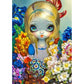 5D Diy Diamond Painting Kit Full Round Beads Big Eyes Doll