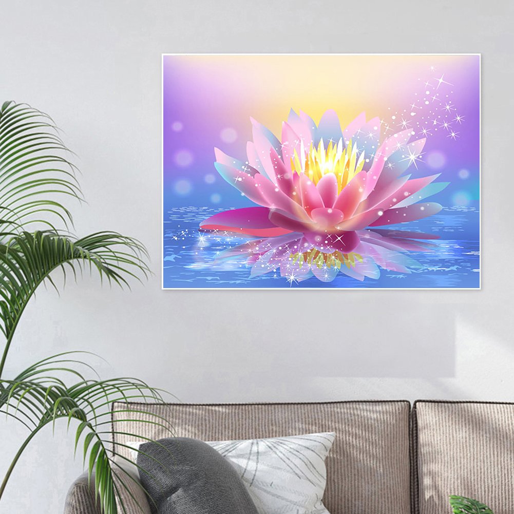 Diamond Painting - Full Round - Lotus