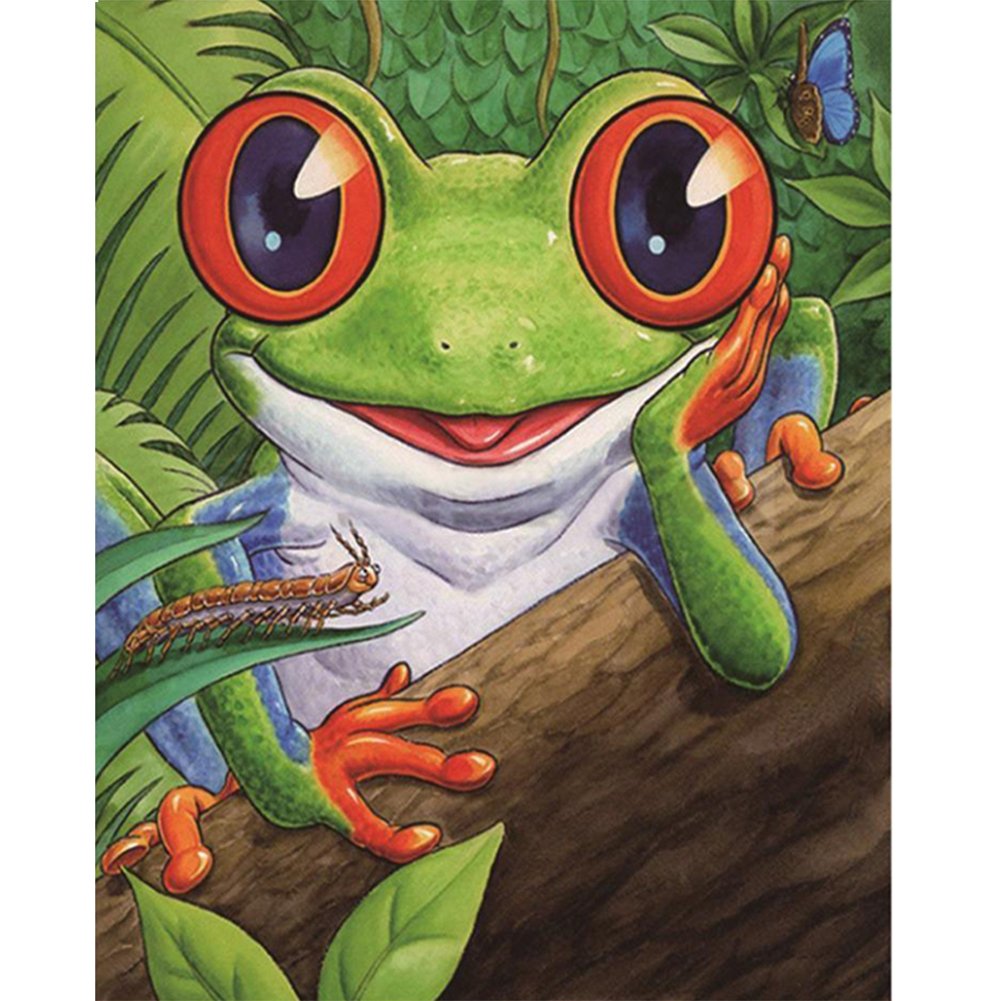 14ct Stamped Cross Stitch Frog (46*36cm)