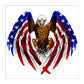 Diamond Painting Partial Round Eagle Flag Wing