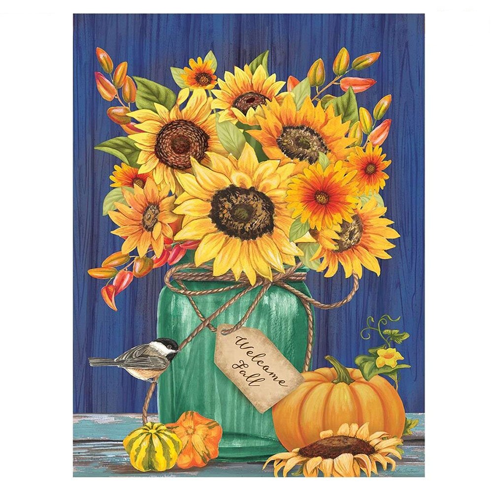 11CT Stamped Cross Stitch Sunflower (30*40cm)