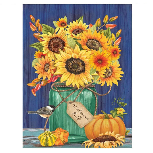 11CT Stamped Cross Stitch Sunflower (30*40cm)