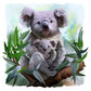 5D Diy Diamond Painting Kit Full Round Beads Koala