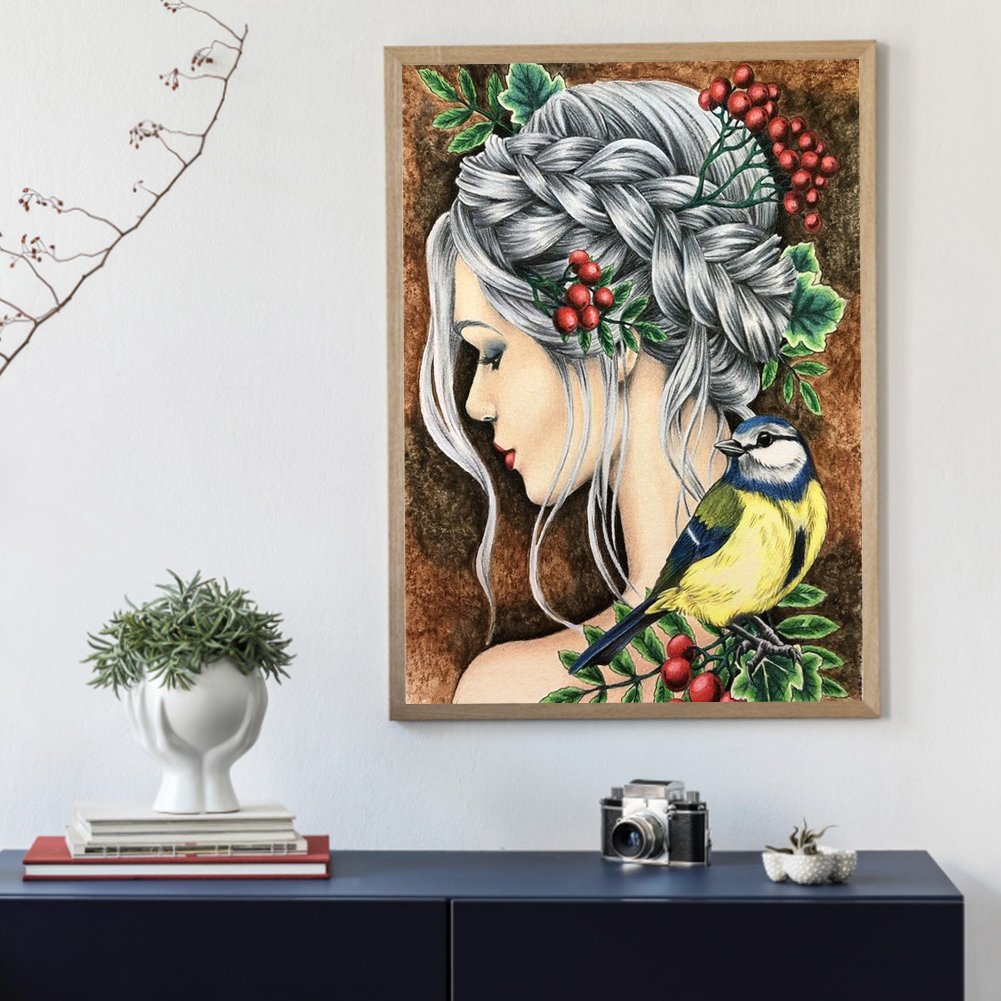 11ct Stamped Cross Stitch - Young Girl ( 40*50cm)