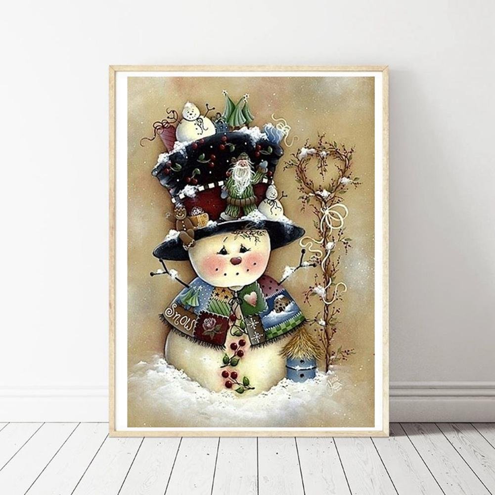 Diamond Painting - Full Round - Snowman P