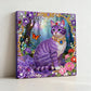DIY Pearl Painting With Frame - Handmade Self-Adhesive Pearls - Cat (25*25cm) B