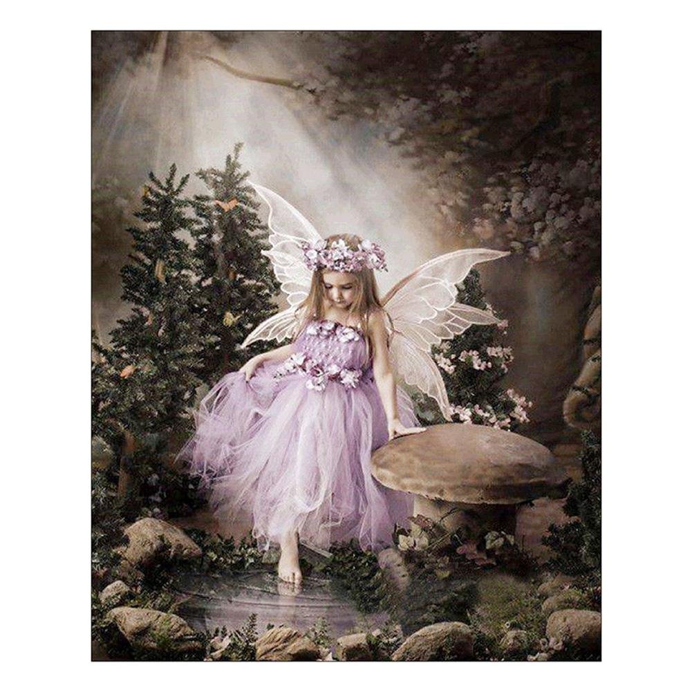5D Diy Diamond Painting Kit Full Round Beads Little Angel
