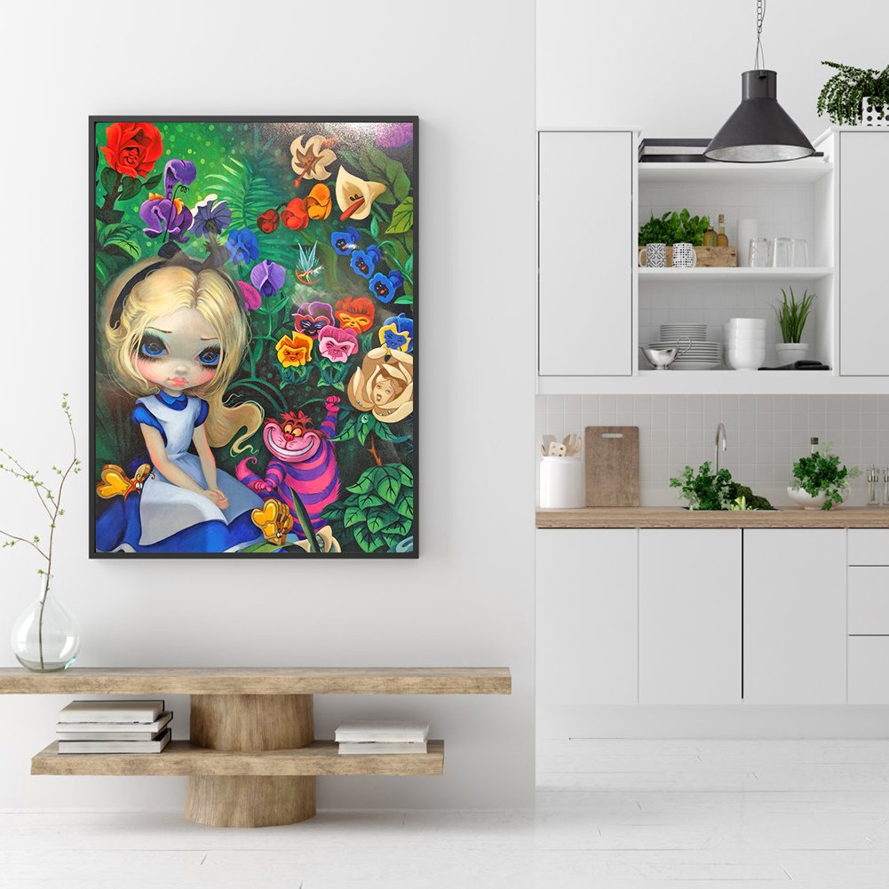 Diamond Painting - Full Round - Big Eyes Girl C