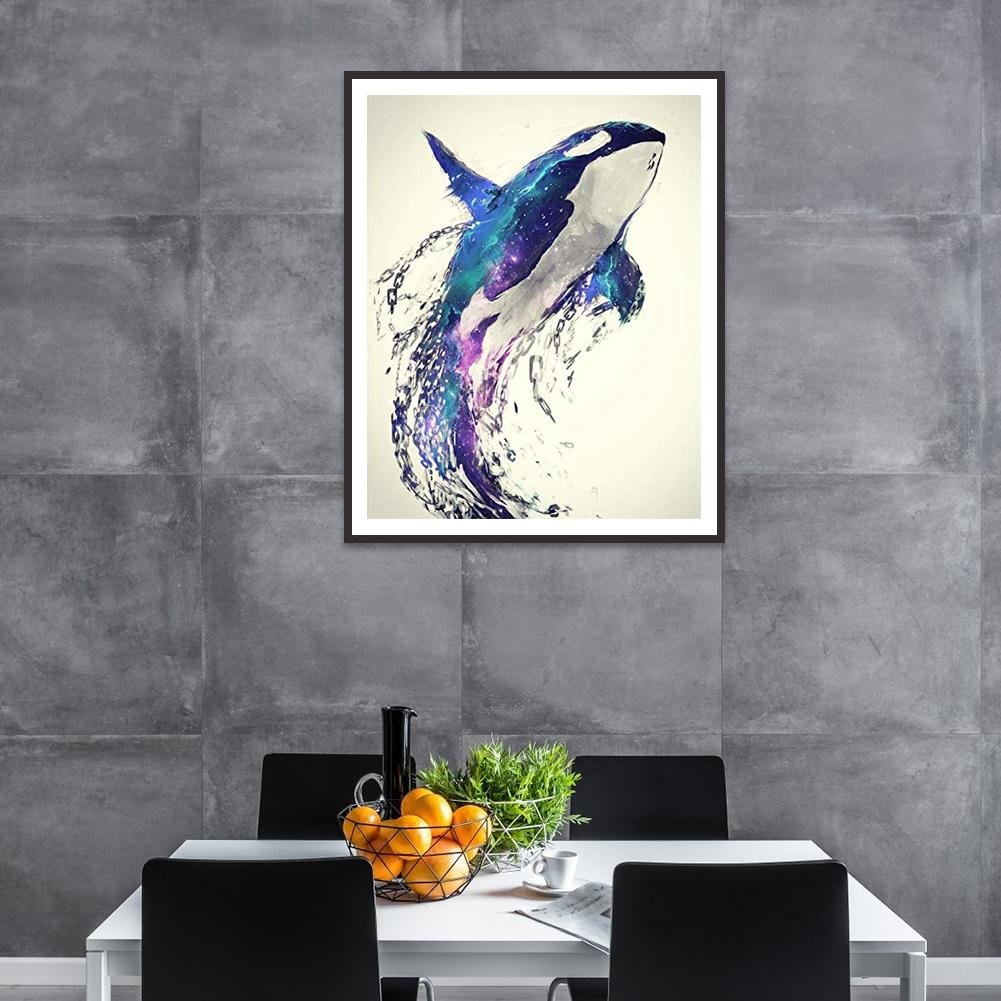 5D DIY Diamond Painting Kit - Full Round - Dolphin C