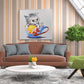 Diamond Painting - FUll Round - Cup Cat B
