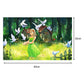 Girl Hand Painted Canvas Living Room Wall Art Picture Craft  