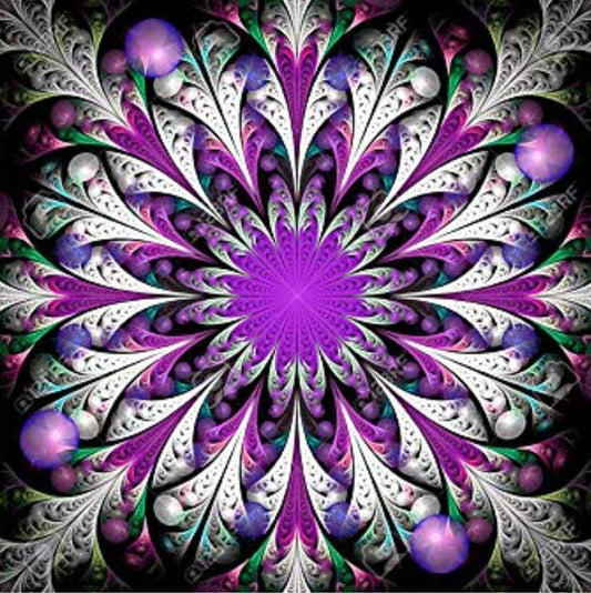 Diamond Painting - Full Round - Mandala Flower A