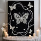 DIY Pearl Painting With Frame - Handmade Self-Adhesive Pearls - Butterfly (30*40cm) F