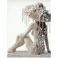 DIY Pearl Painting With Frame - Handmade Self-Adhesive Pearls - Woman (30*40cm) B