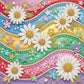 DIY Pearl Painting With Frame - Handmade Self-Adhesive Pearls - Rainbow Daisy (25*25cm)