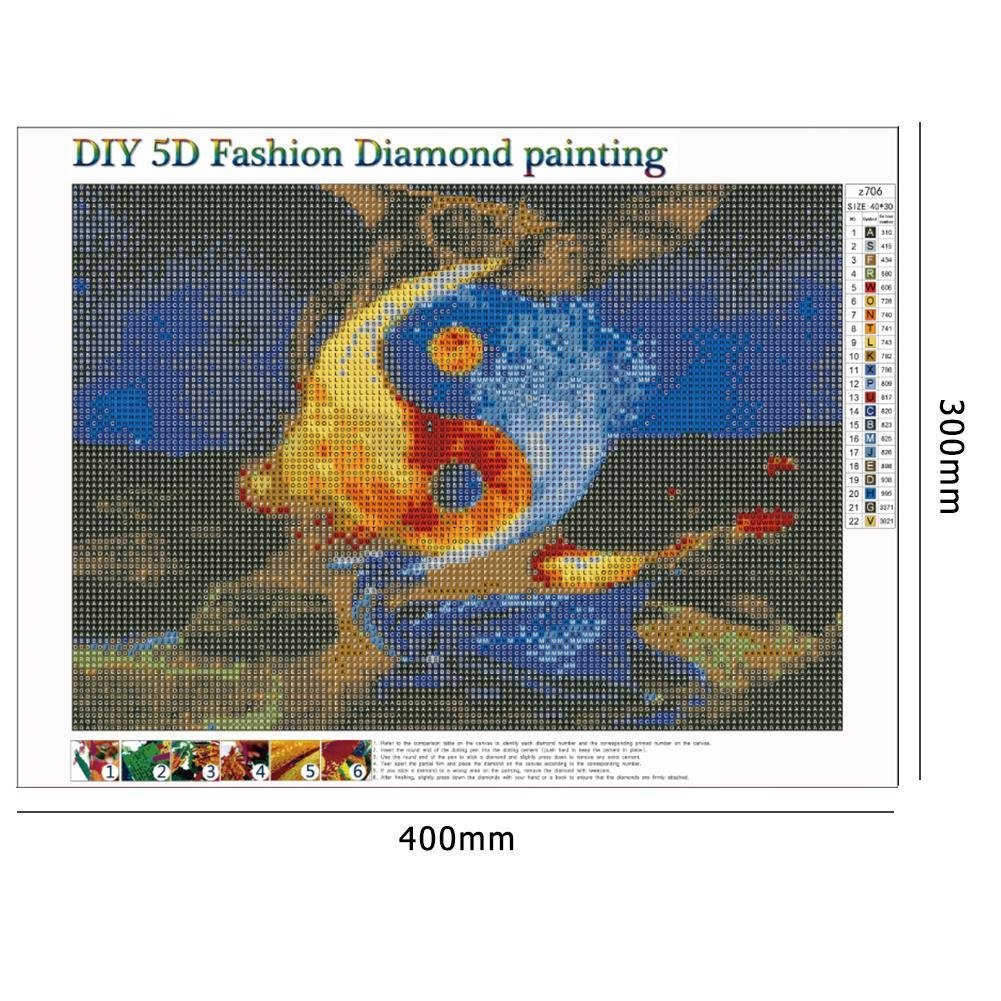 Diamond Painting - Full Round - Dragon Yinyang