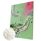 DIY Pearl Painting With Frame - Handmade Self-Adhesive Pearls - village (30*40cm)