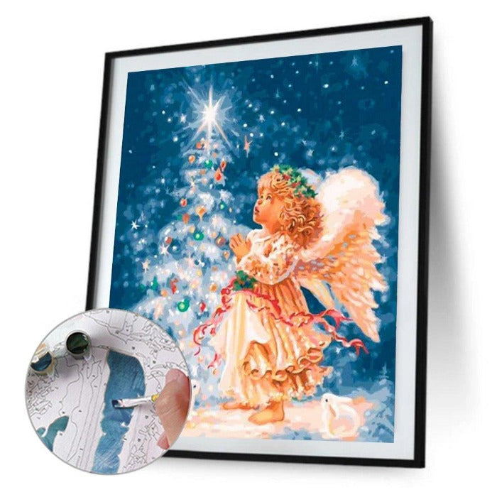 Christmas Oil Painting By Numbers Art Pictures Craft for  