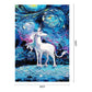 Abstract Horn Horse Hand Painted Canvas Oil Art Picture Craft Home Wall Decor