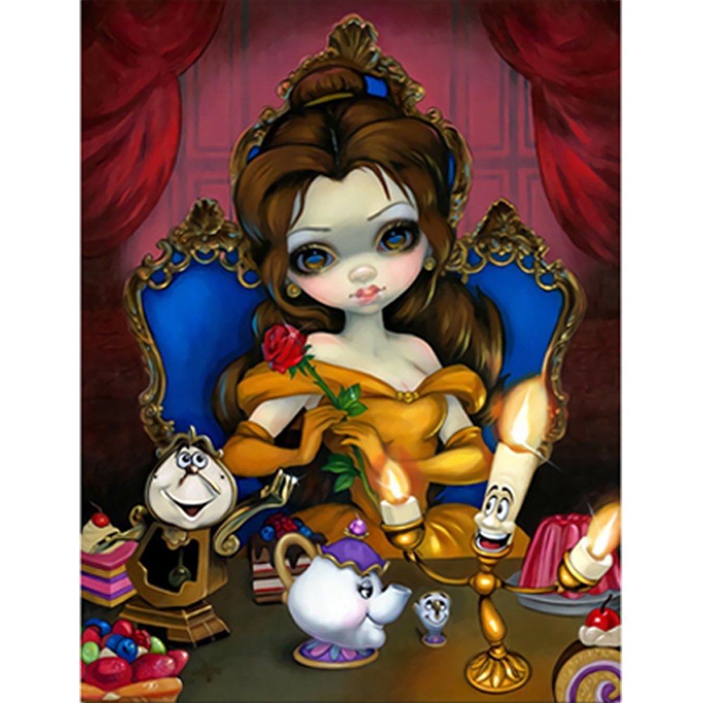 Big Eyes Doll Counted Cross Stitch Kit (30*40CM)