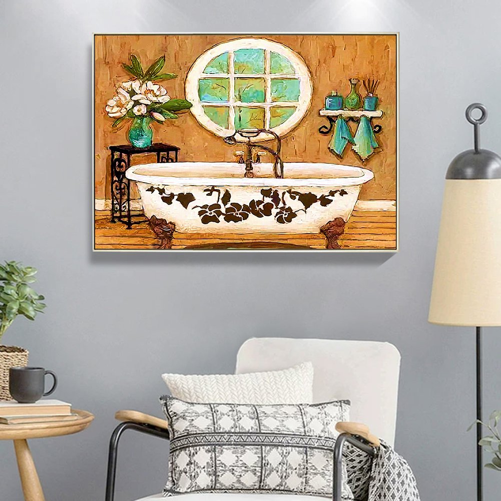 Diamond Painting - Full Round - Bathtub B