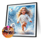 Diamond Painting - Full Round / Square - Cat and Girl B