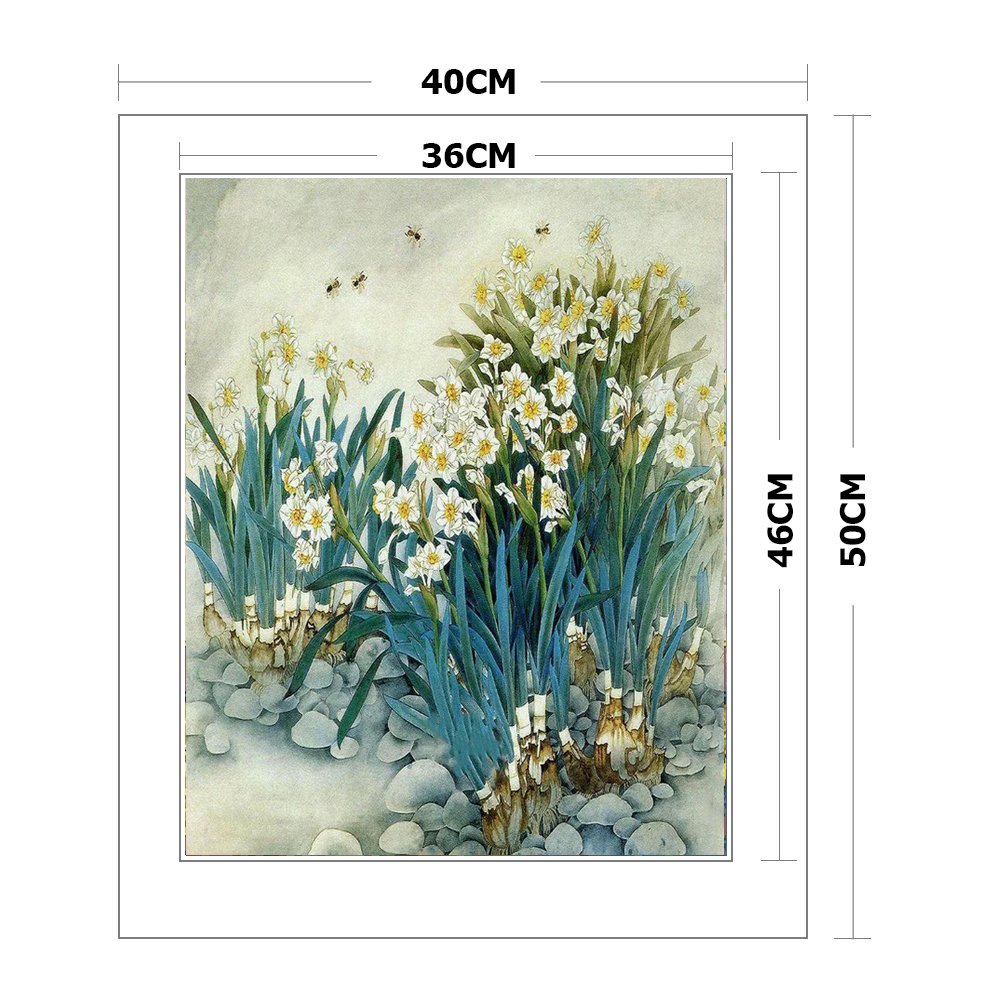 11ct Stamped Cross Stitch - Blooming Flowers(40*50cm) C
