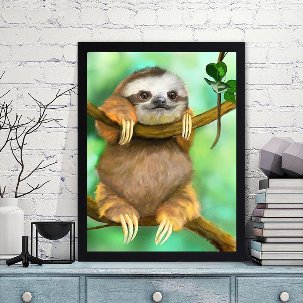 Diamond Painting - Full Round - Cute Sloth