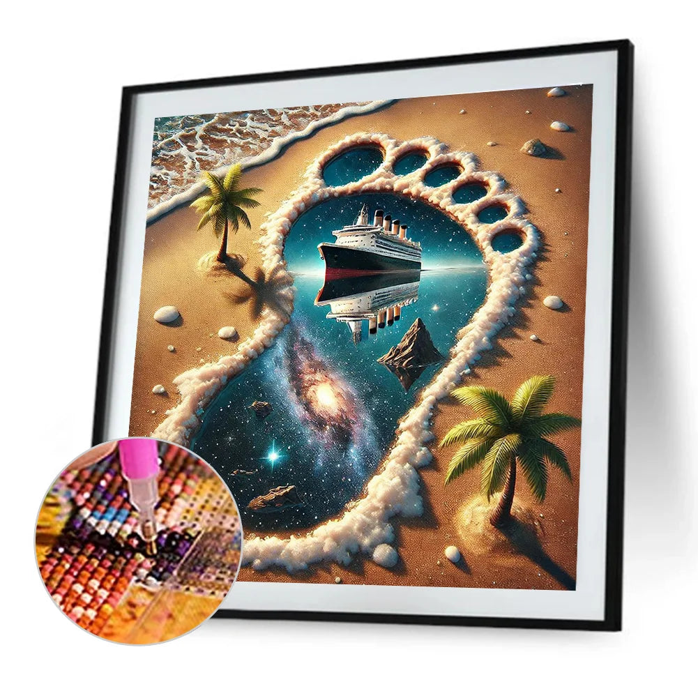 Diamond Painting - Full Round / Square - Foot Print View