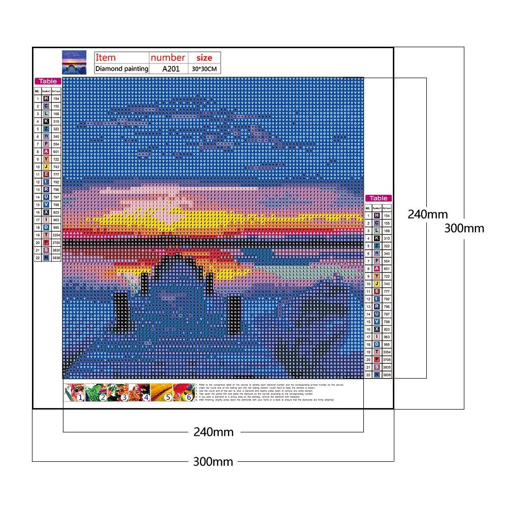 Diamond Painting - Full Round - Sea Sunset A