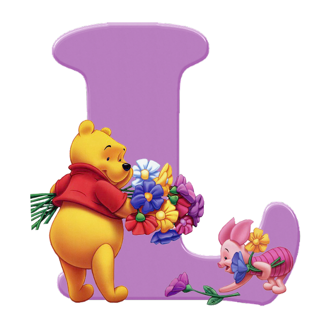 Round Beads Diamond Paintings Art Letter L Winnie The Pooh