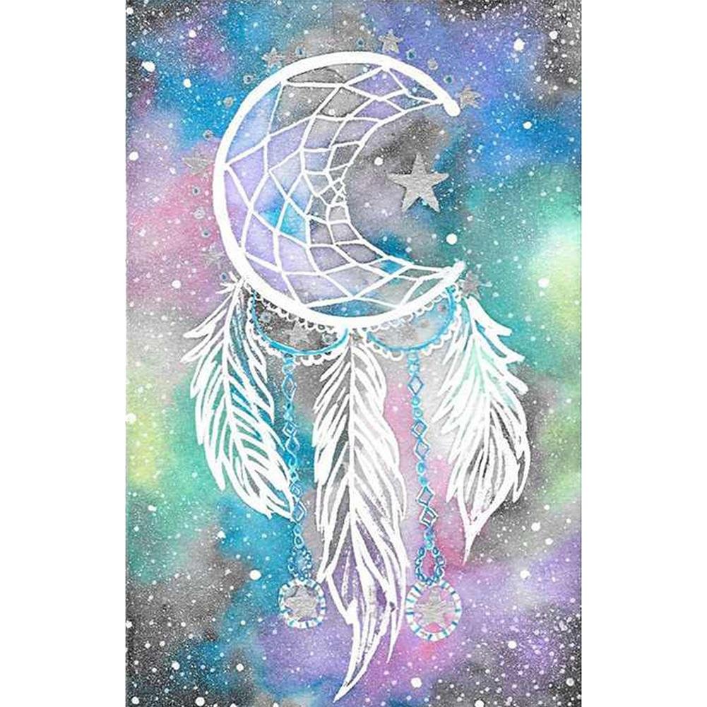 5D Diy Diamond Painting Kit Full Round Beads Dream Catcher