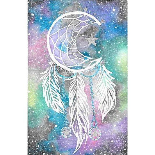 5D Diy Diamond Painting Kit Full Round Beads Dream Catcher